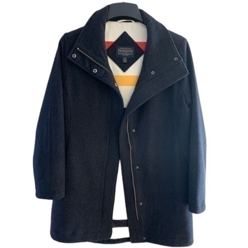 Pendleton Woman’s Small Dark Heather Grey Wool Jacket